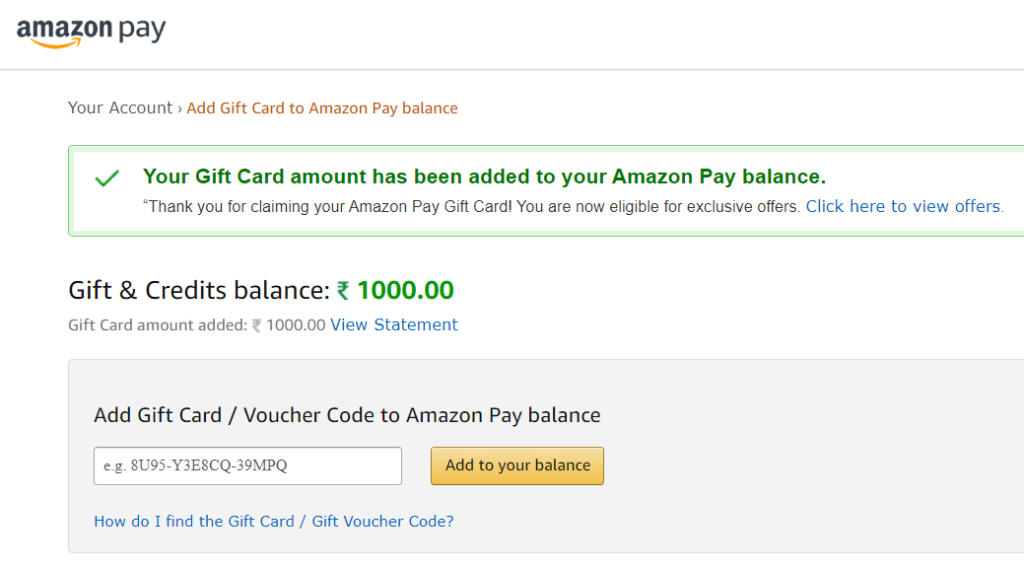 Steps to redeem Amazon Gift Card Securely
